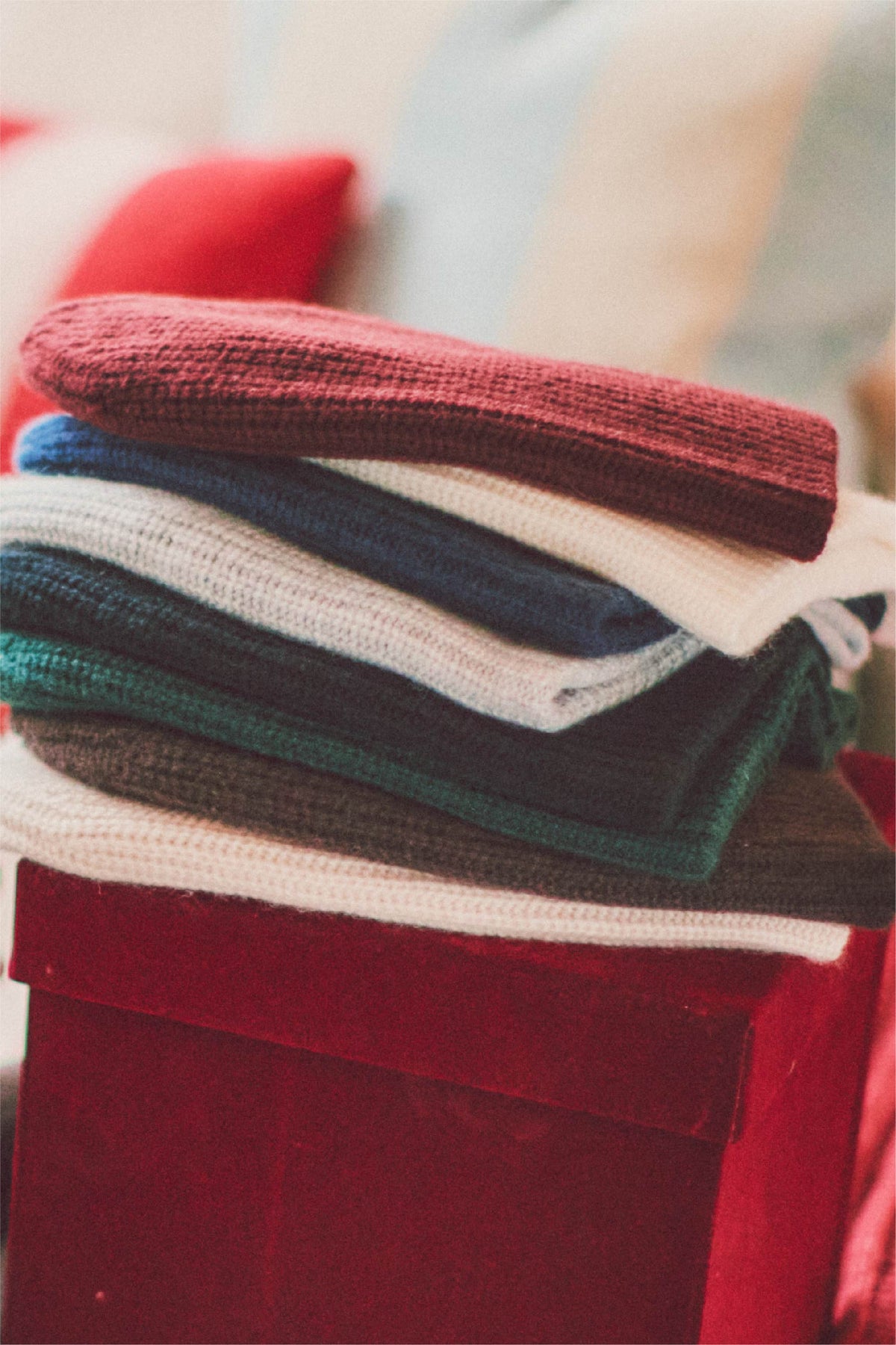 Cashmere Ribbed Beanie