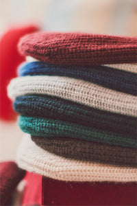 Cashmere Ribbed Beanie