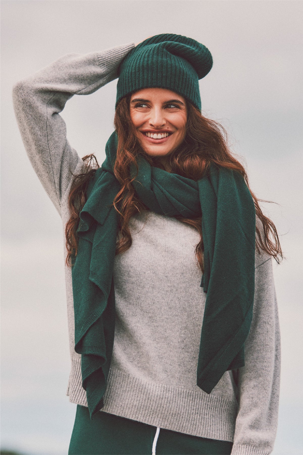 Cashmere Ribbed Beanie
