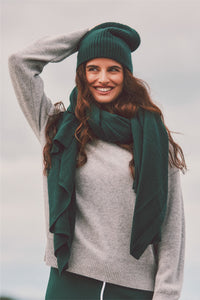 Cashmere Ribbed Beanie