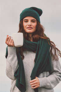 Cashmere Ribbed Beanie