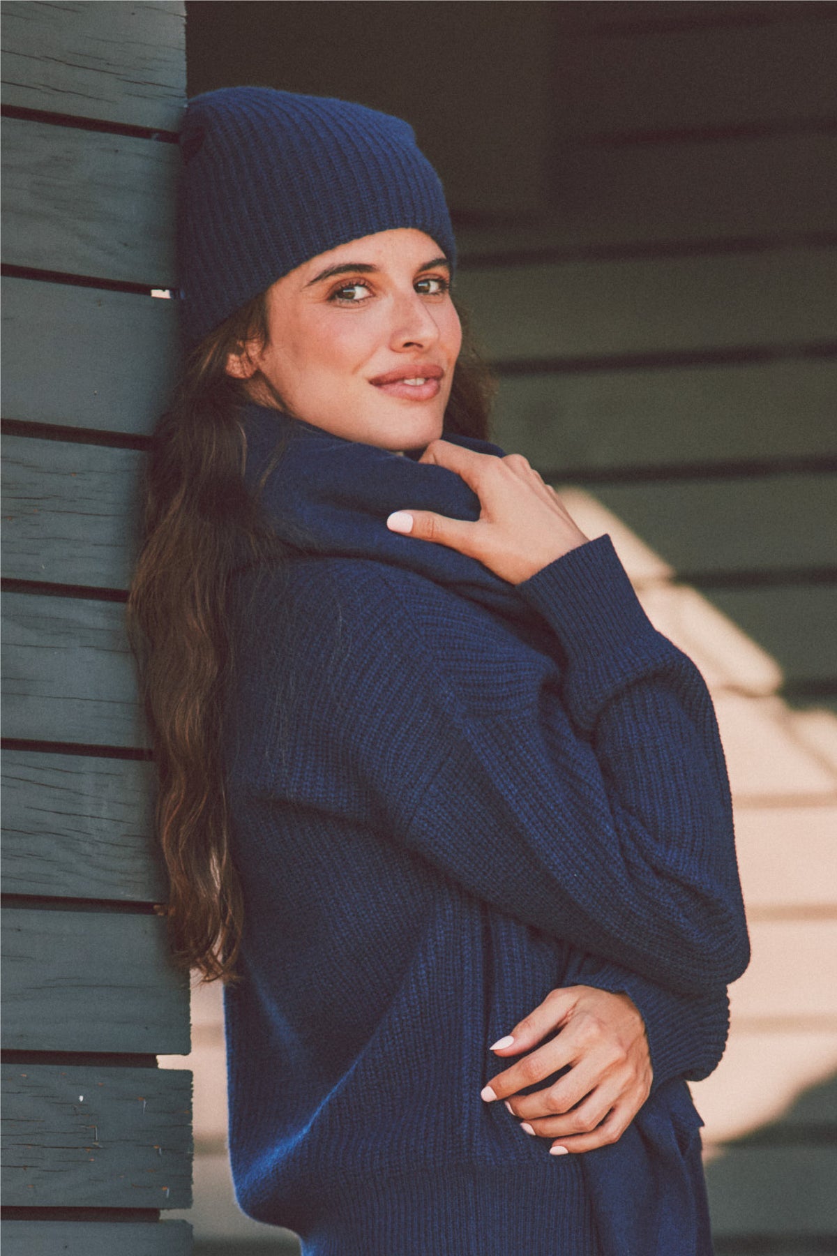 Cashmere Ribbed Beanie