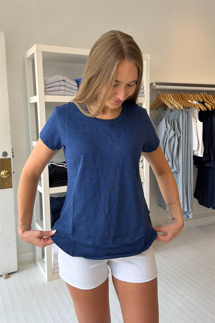 Sale Daisy Ruffle Bottom Tee
