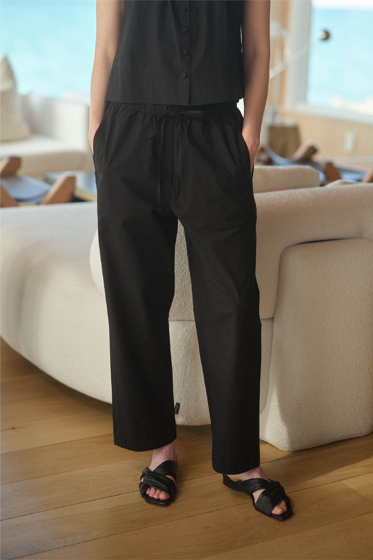 Cleo Tapered Drawstring Pant
