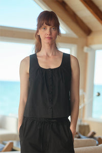 Esme Scalloped Poplin Top