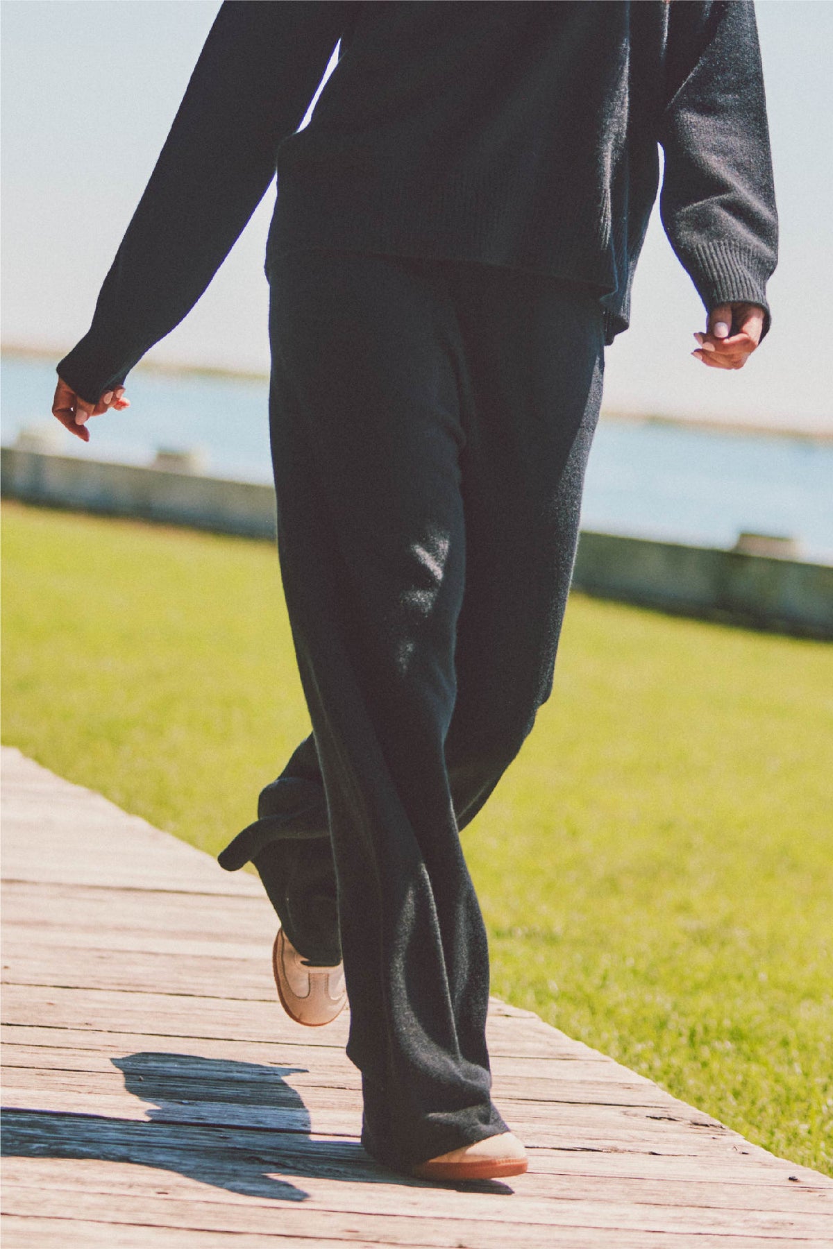 Essex Wide Leg Cashmere Pant