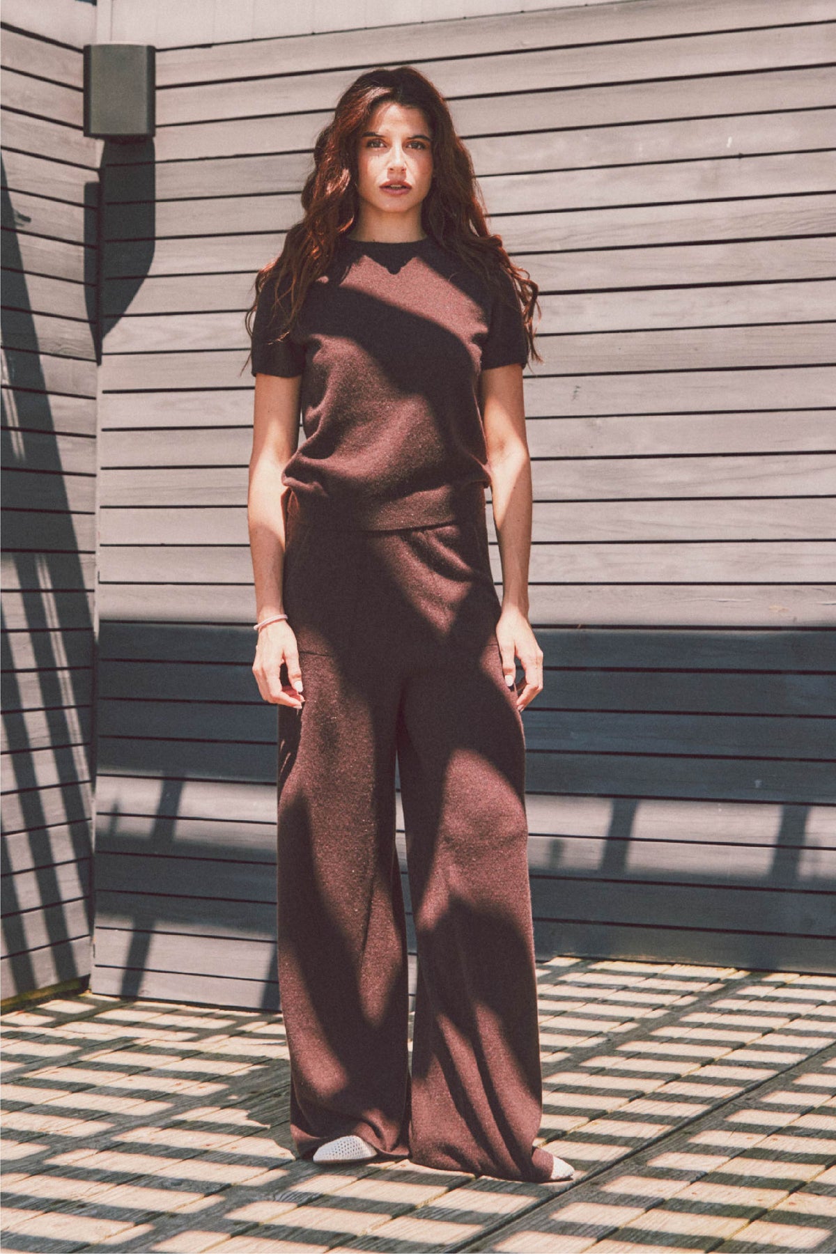 Essex Wide Leg Cashmere Pant