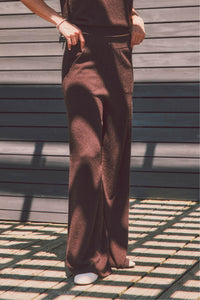 Essex Wide Leg Cashmere Pant
