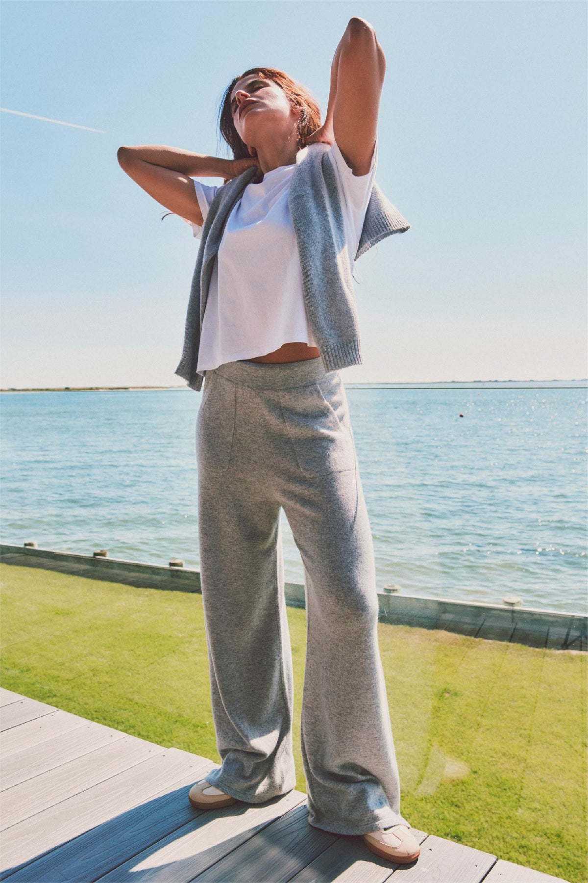 Essex Wide Leg Cashmere Pant