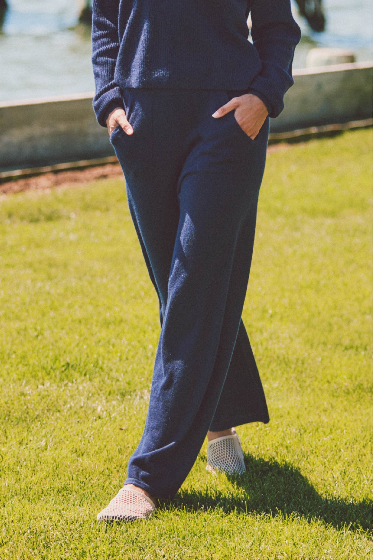 Essex Wide Leg Cashmere Pant