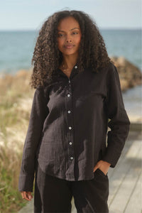 Kelli Gauze Button-Down