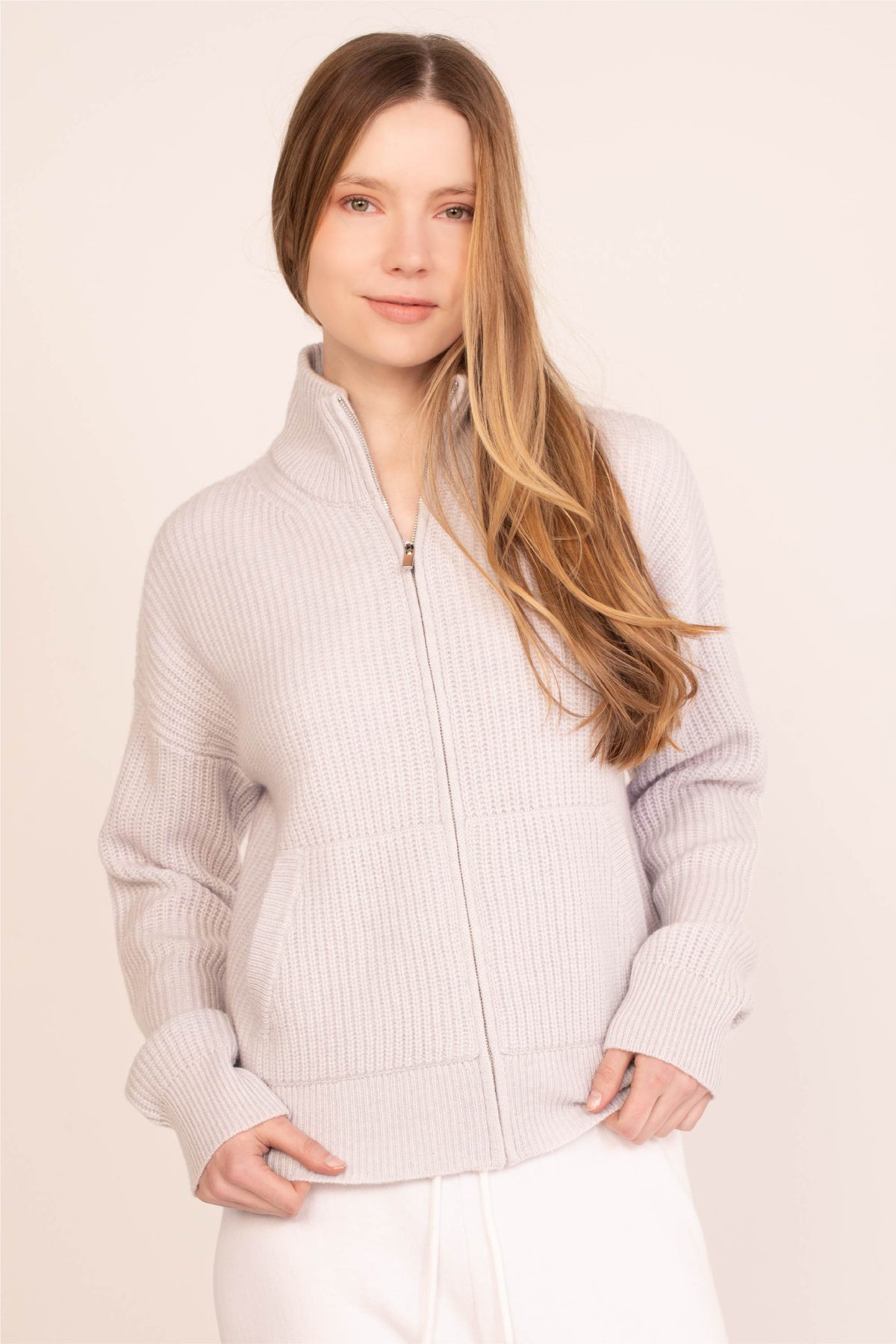 Bay Street Cashmere Zip Up