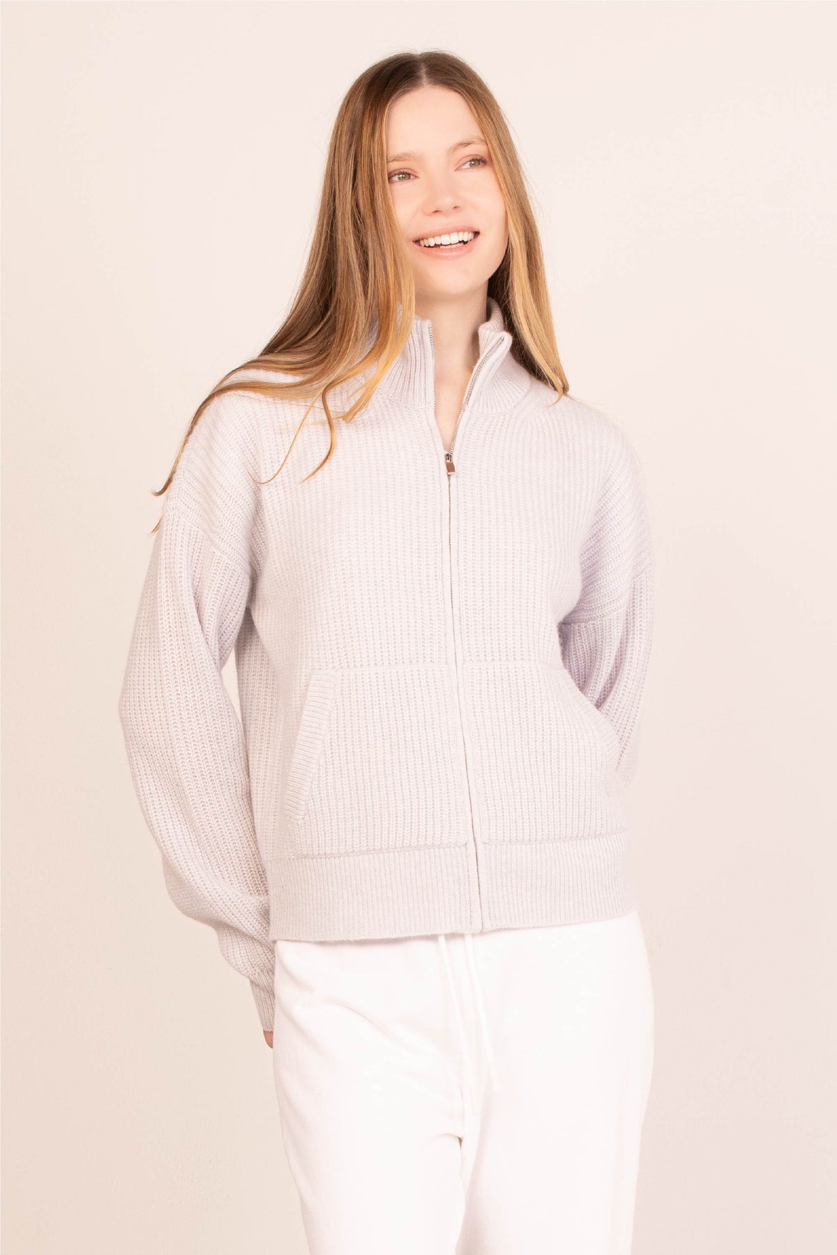 Bay Street Cashmere Zip Up