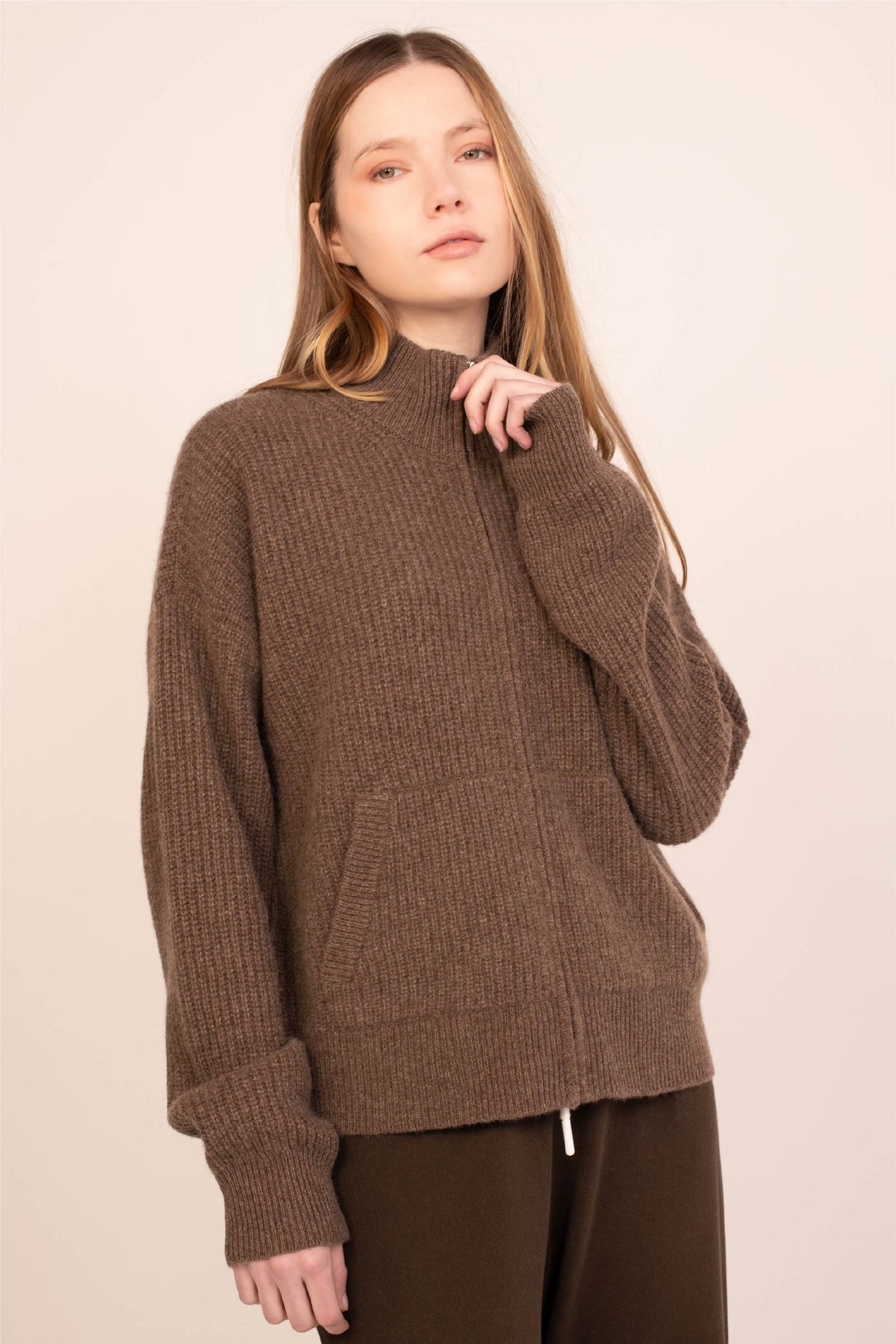 Bay Street Cashmere Zip Up