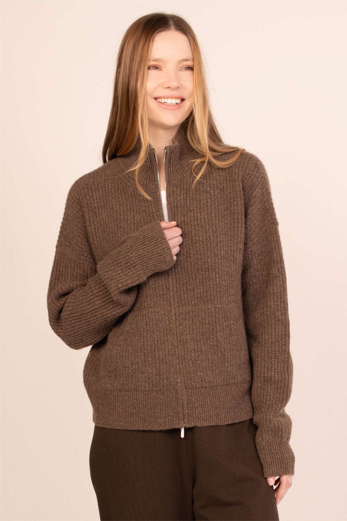 Bay Street Cashmere Zip Up