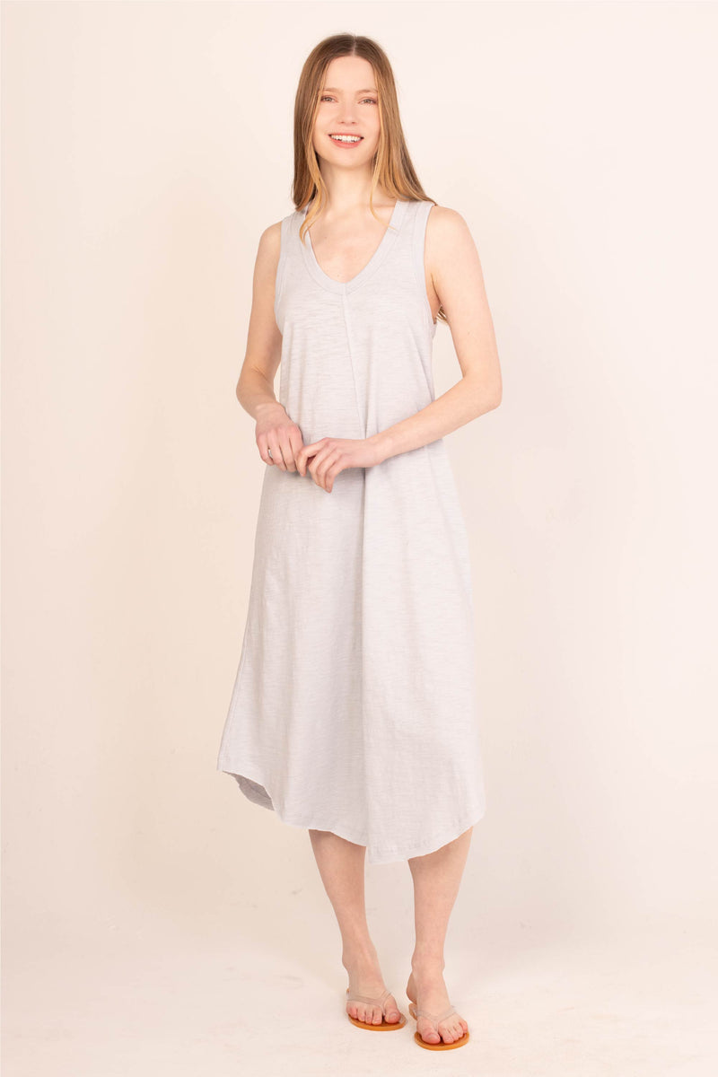 chinese dress ladies Ribbed Lavender Tank Dress – Dash Of Glam Beautique