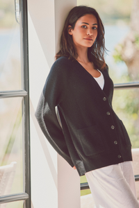 Jesse Ribbed Cashmere Cardigan