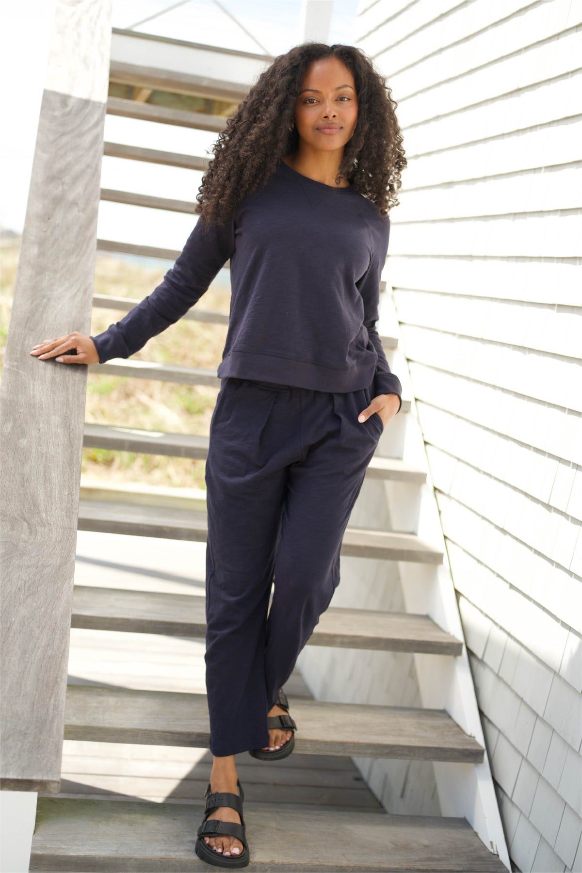 Sunset Pant in Slub Cotton