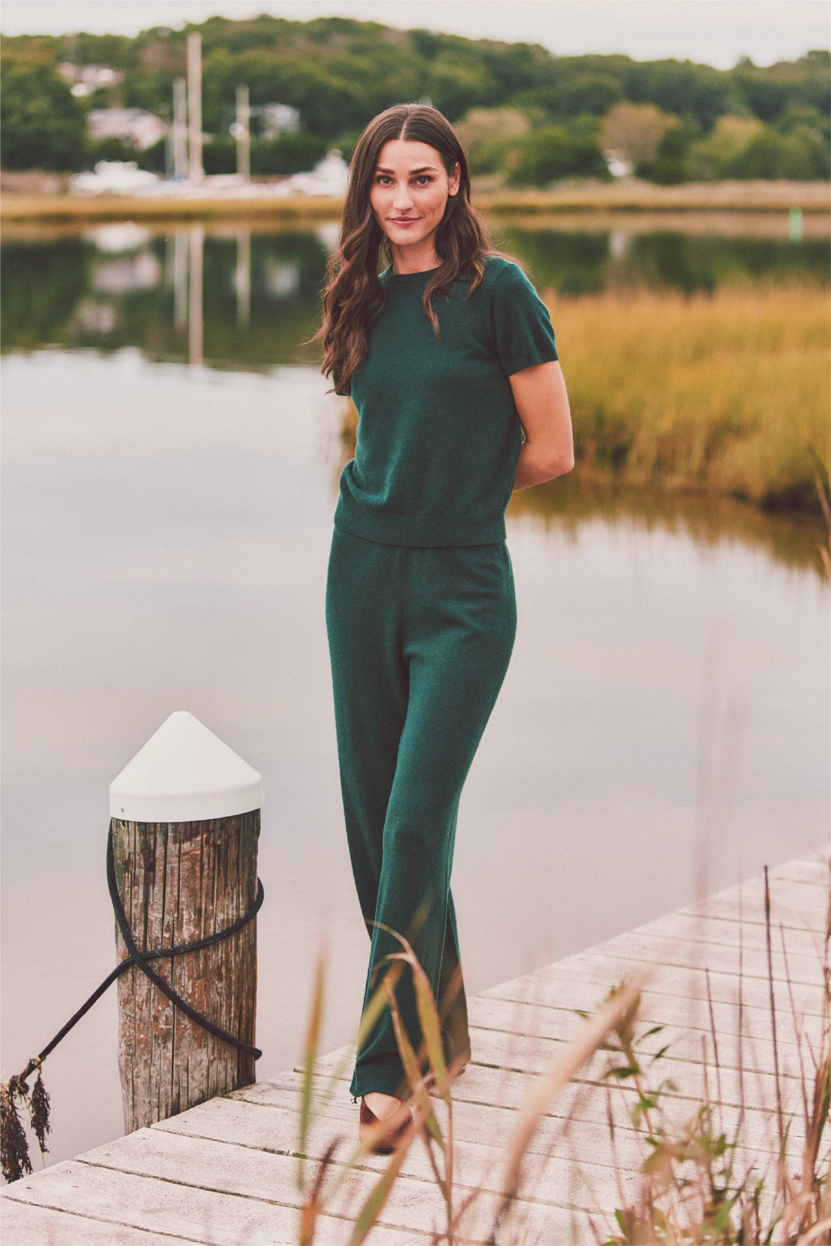 Tasha Cinch Bottom Cashmere Pant