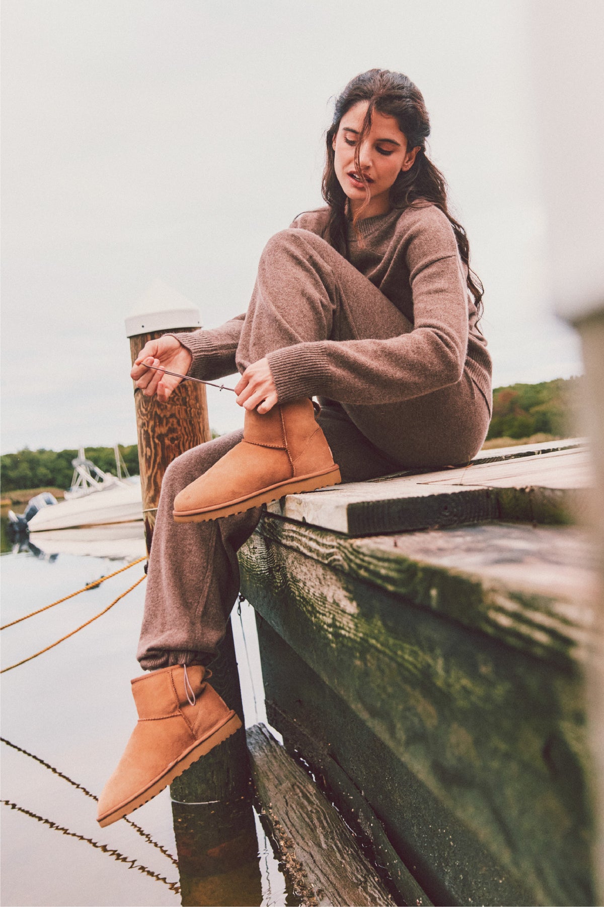 Tasha Cinch Bottom Cashmere Pant