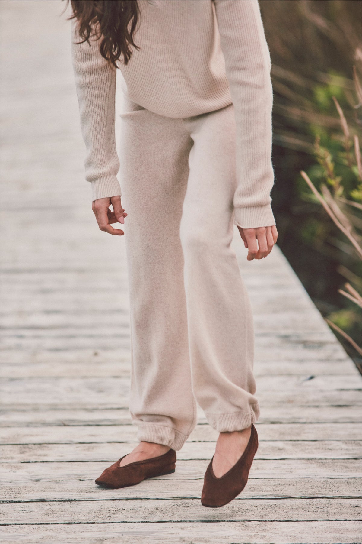 Tasha Cinch Bottom Cashmere Pant