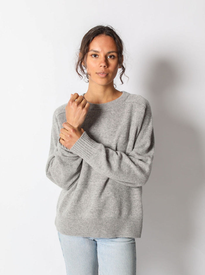 Alicia Cashmere Long Boxy Crew