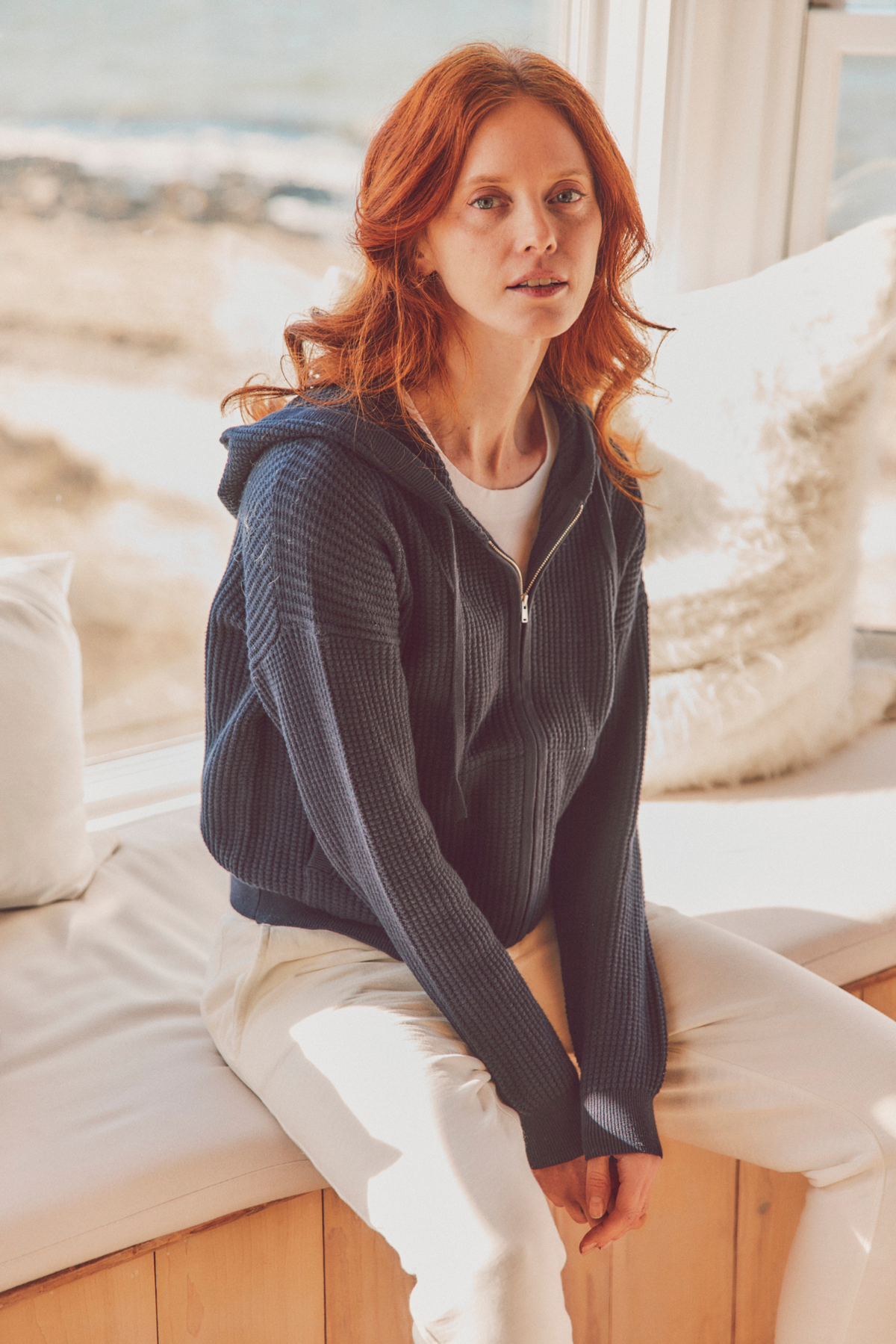 Sale Beach Lane Waffle Hoodie