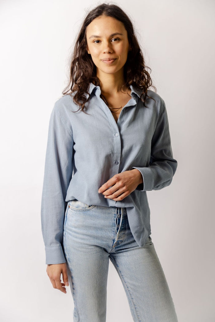 crete l/s button down