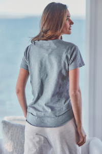 Sale Daisy Ruffle Bottom Tee