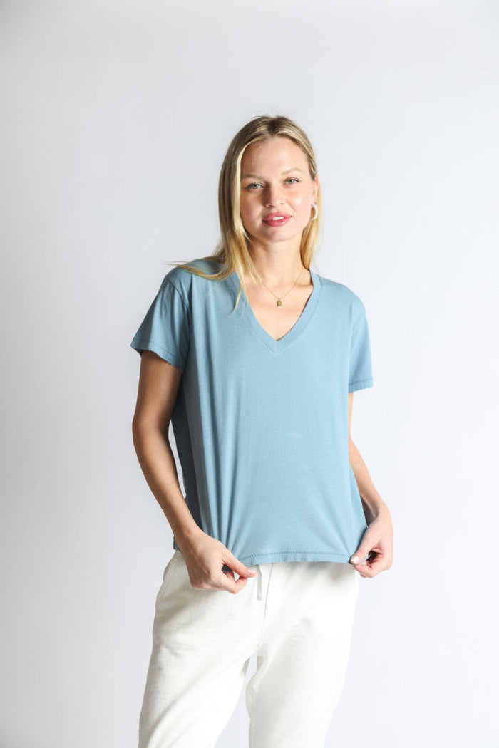 Sale Donnie Boxy V-Neck Tee