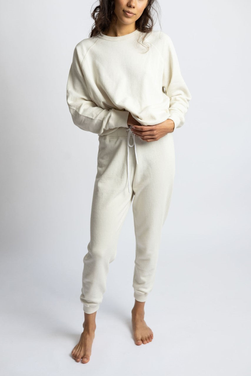 $287 Leallo terry store cotton sweatpants sweatshirt