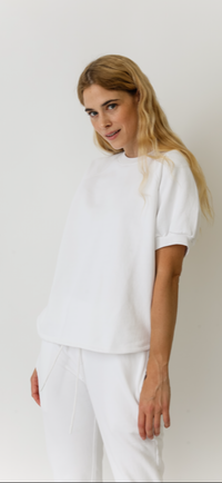 helen puff sleeve sweatshirt