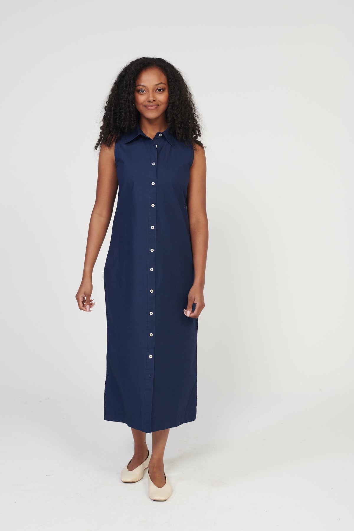Coastal Poplin Dress