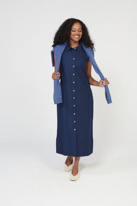 Coastal Poplin Dress