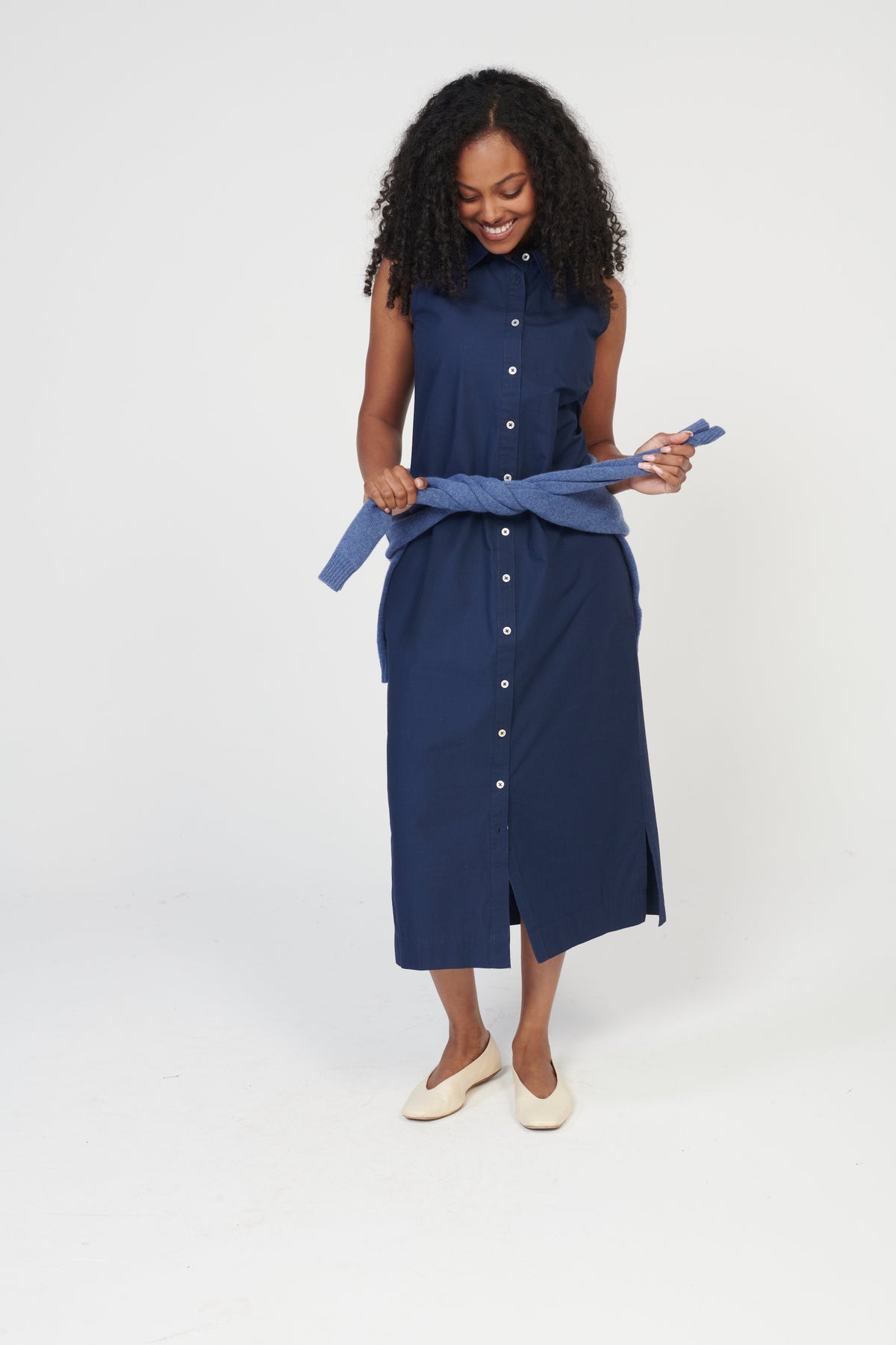Coastal Poplin Dress
