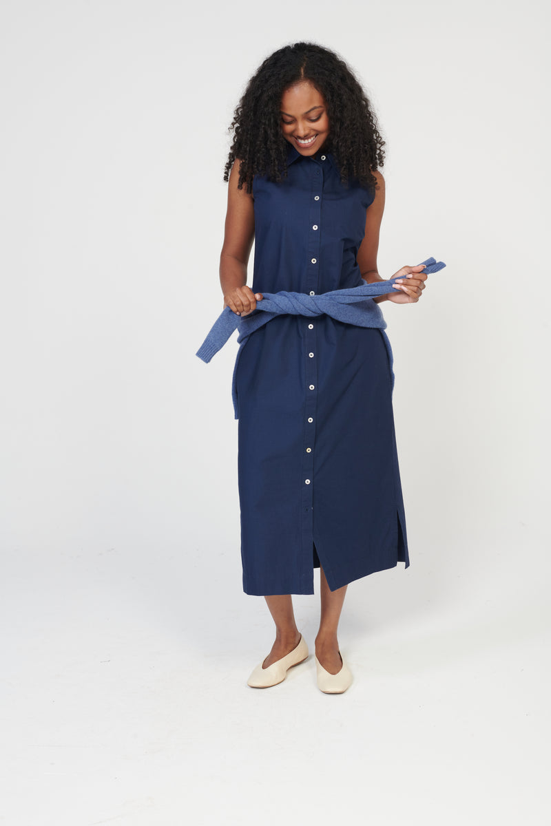 Coastal Poplin Dress