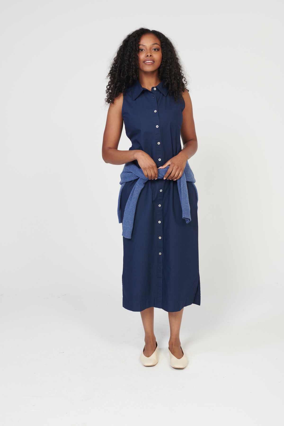 Coastal Poplin Dress
