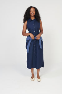 Coastal Poplin Dress