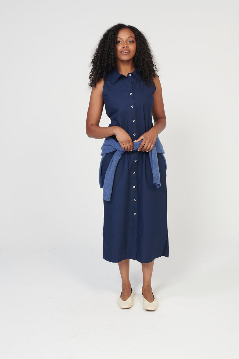 Coastal Poplin Dress