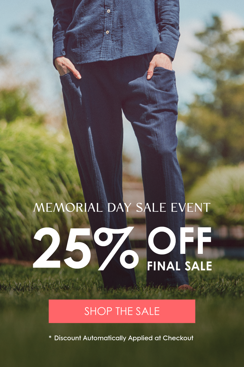 Memorial Day Sale Event. Extra 25% off final sale. Shop now. Discount automatically applied at checkout.