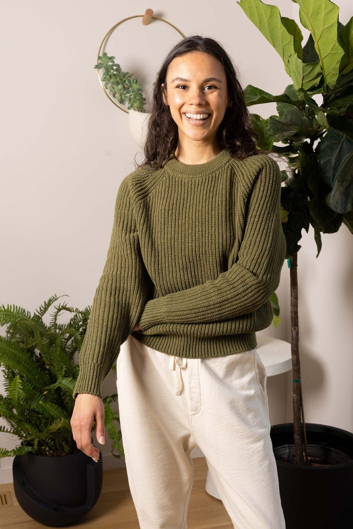 Scout Ribbed Cotton Crew Sweater